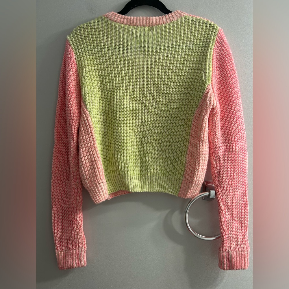Torn by Ronny Kobo multi colour colour block knit sweater - Picture 2 of 5
